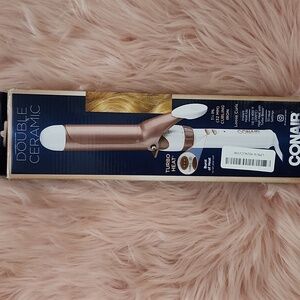 Brand New CONAIR DOUBLE CERAMIC CURLING IRON-1 1/4"